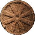 Petroglifo celta de la cruz del dios celta Taranis.