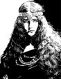 Retrato de reina celta joven.