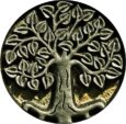 Árbol de la vida grabado en piedra. Símbolos celtas.