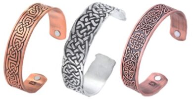 Pulseras con nudo celta perenne.